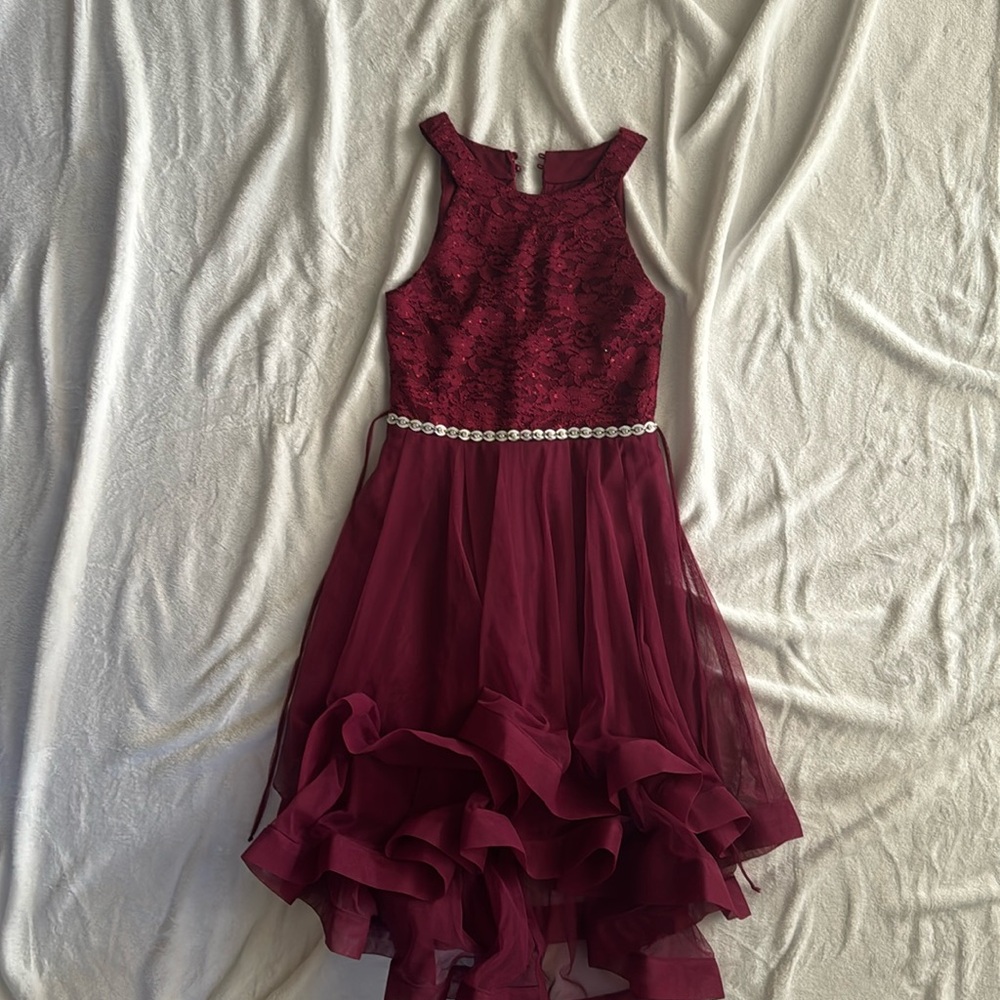 Xtraordinary girls maroon dress size 10